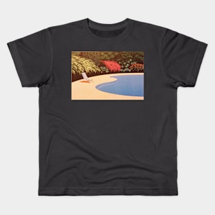 hiroshi nagai - Vaporwave swimming Pool Kids T-Shirt